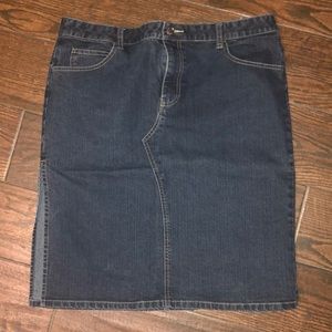 Old navy blue Jean skirt